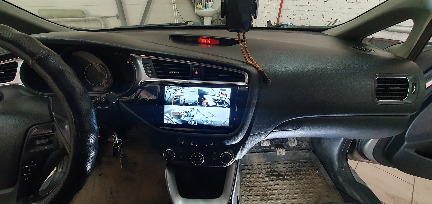 Установка видеонаблюдения для  Kia Ceed JD (учебная)