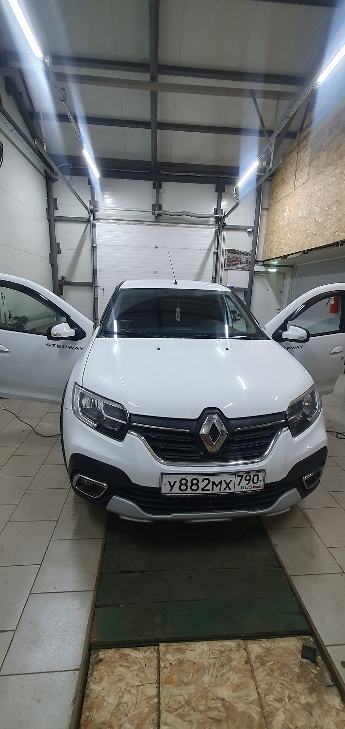 Установка тяговых педалей на Renault Sandero Stepway (механика, 3шт.)